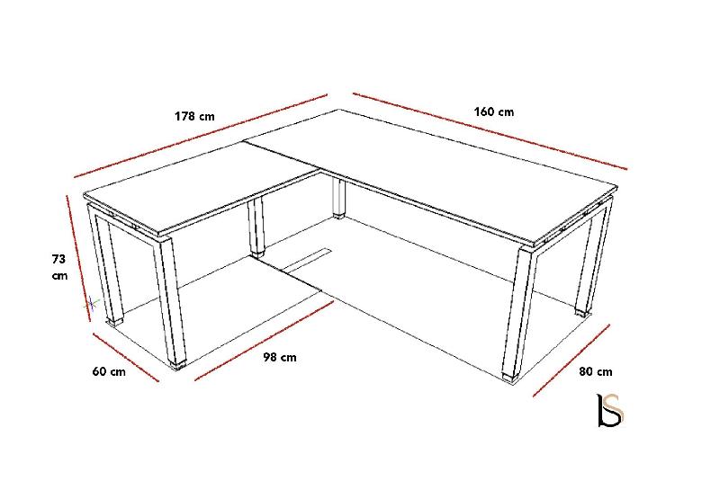 Bureau d'angle Quadra - Mobel Linea. - Blanc 9010, 160, Hêtre, Gauche_2