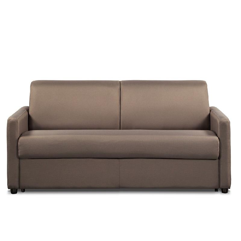 Canapé convertible Day Express - Mono assise - Matelas 14 cm polyuréthane - Taupe - Fabrication artisanale italienne_1