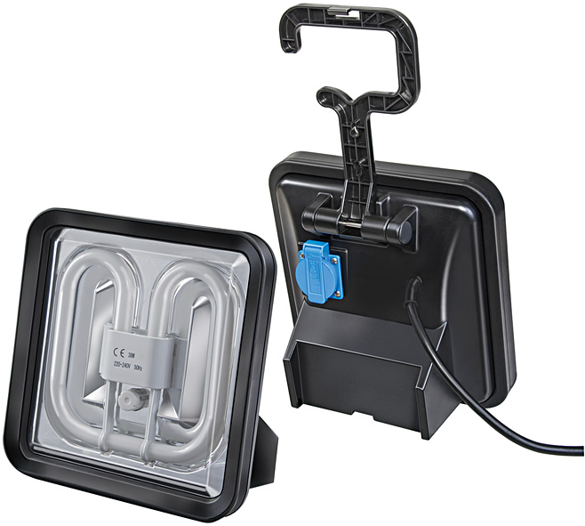 Projecteur ECO Énergie - 38W ou 55W - Ampoule économique avec prises intégrées_1