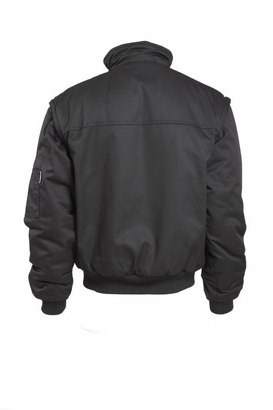 Veste de travail Cameron - Blouson ouatiné pour homme avec manches amovibles - Polyester et coton, doublure ouatinée_1