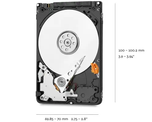 Western Digital Blue disque dur 2 To 5400 tr/min 128 Mo 2.5