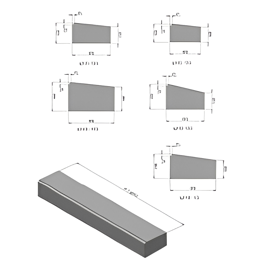 Bordure type CS2 classe U+B 25x13,5x100cm - Béton - Caniveau simple pente - Fabrication Française_1