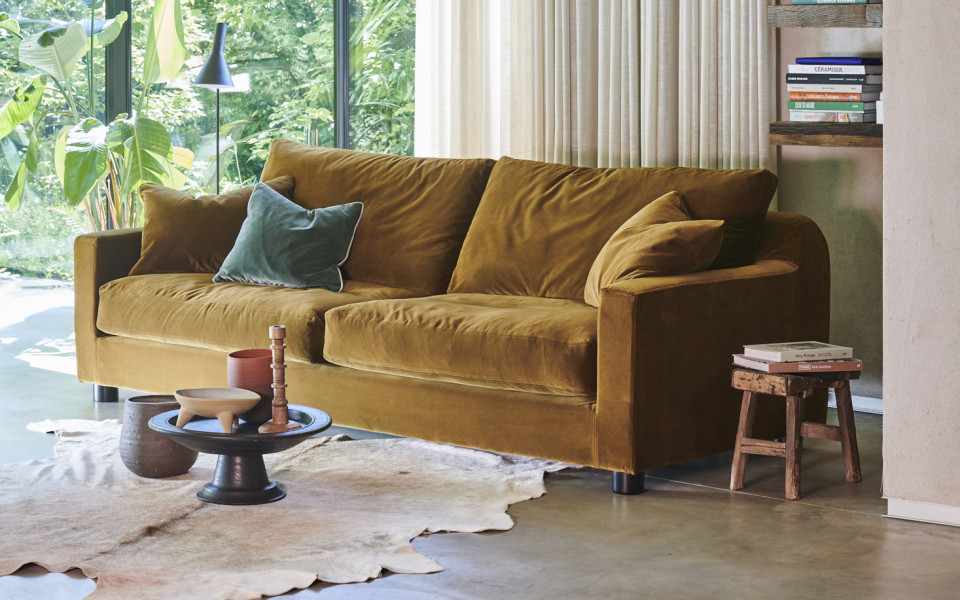 Canapé 2 places Beausset 186 cm - Home Spirit - Confort plumes et structure en hêtre_1