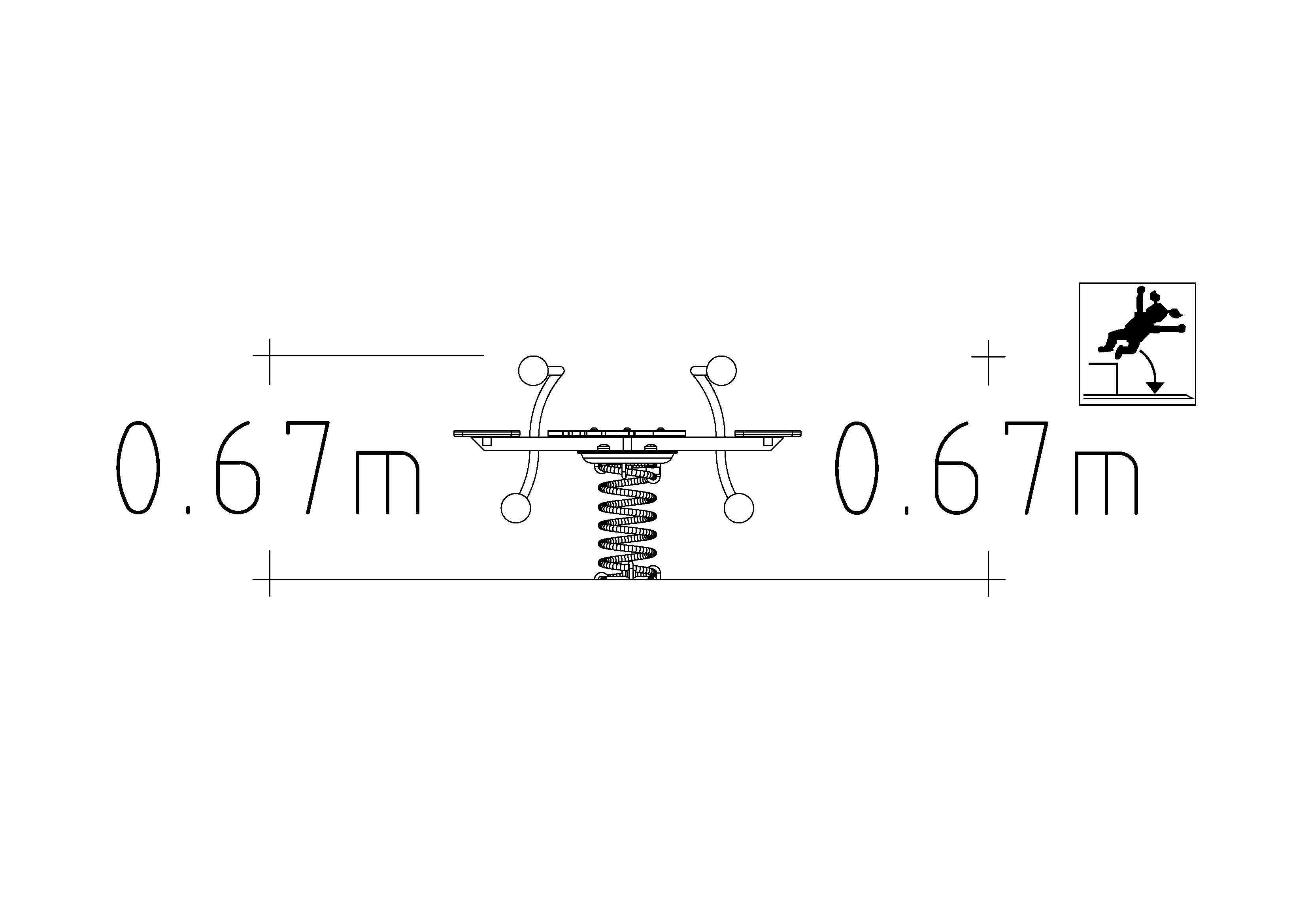 Jeu sur ressort Roko - réf 8019881 - Hags - Vert - Scellement béton_1