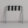 Porte-valises pliable en acier massif - chrome/noir avec sangles en nylon - SKU : F-732-003EA_1