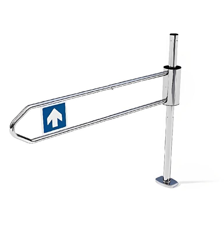 Portillon magasin extensible INOX - ouverture 0° à 90°, bras 765mm à 1120mm, signalisation, fermeture automatique_1