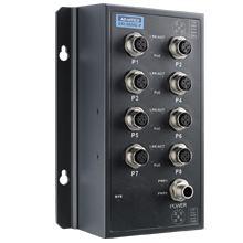 Switch ethernet industriel 8 ports PoE+ 10/100Mbps M12 EN50155 72-110 V - Advantech - Référence: EKI-9508E-PH-AE_1