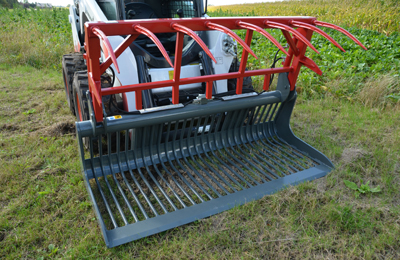 Godet de décombre avec grappin - 1 grappin / 2 vérins - attec_1