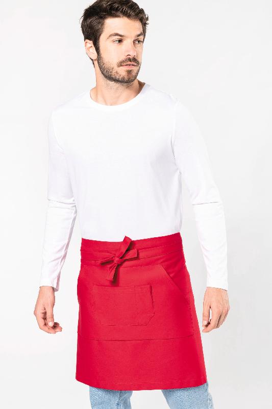 Tablier coton mi-long - Réf: K898 - Kariban - Couleur denim avec poches multiples - Taille unique_1