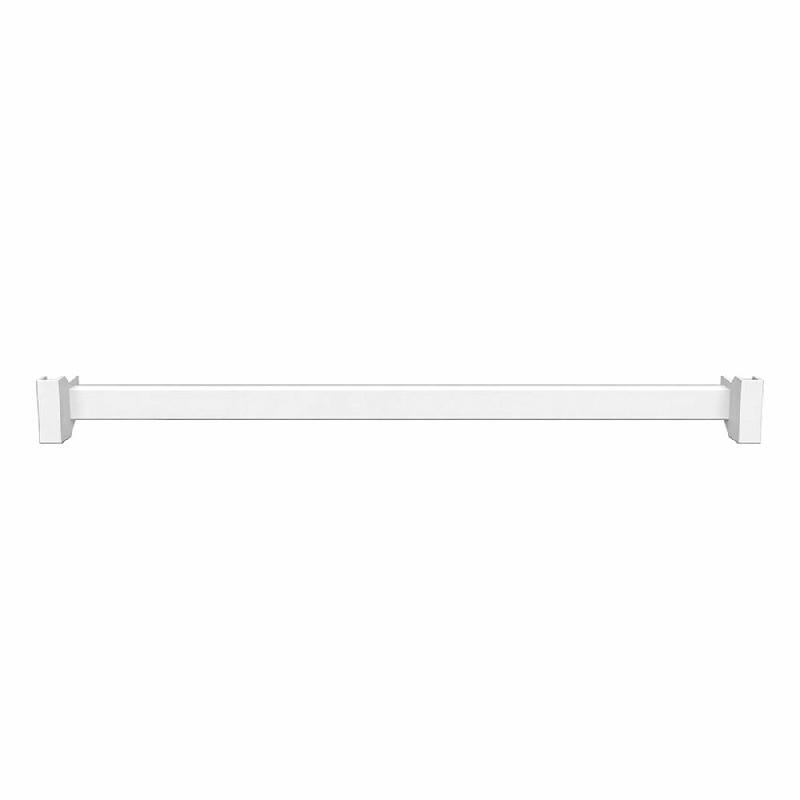 Barre de charge pour tube 25x15 mm - 632x44mm - blanc_1