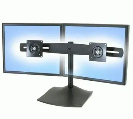 DS100 Dual Monitor Desk Stand, Horizontal_1