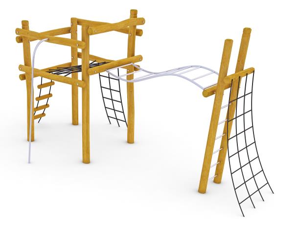 Jeu à grimper en robinier Elor 8038411 - Hags - Pour enfants de 5 à 12 ans - Dimensions et spécifications détaillées_1