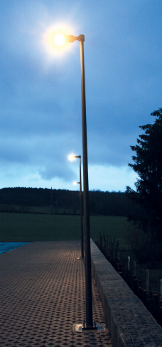 Mât en acier galvanisé cylindro-conique pour l'éclairage public - Hauteur 5 à 10 m_1