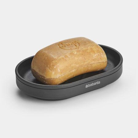 MindSet Porte-savon -Mineral Infinite Grey - Porte-savon haut de gamme en métal texturé pour savon grand format_1