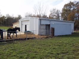 Bâtiment métallique démontable et pliable en kit PLENAVE® 10.4 - largeur 9260 mm et hauteur 3500 mm_1