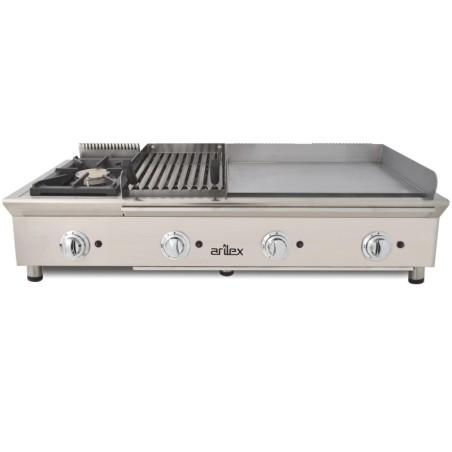 Plancha gaz modulaire FLEXI Ligne 600 - 8 brûleurs - 130 cm - 23.2 kW | Arilex 4MB_1