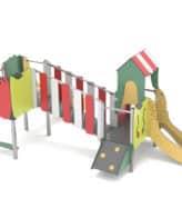 Structure pour aire de jeux - Grand Primeur LD1VT210010 - inox, planchers HPL, 1 an et plus, capacité 17 personnes_1