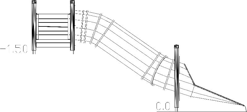 Toboggan tubulaire réf-8066628 - HAGS - 5100 mm de longueur et 1800 mm de hauteur_1