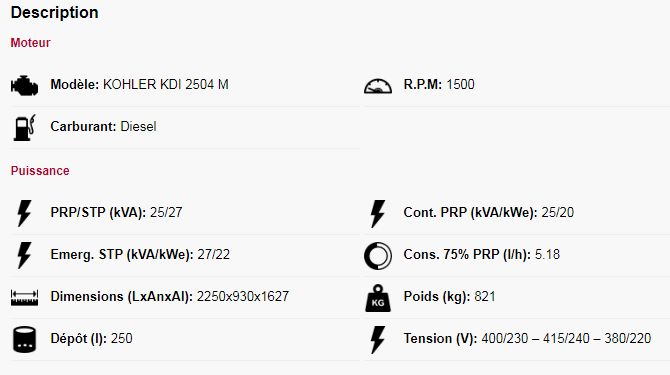 Gen27kc-in - Groupe électrogène industriel - Genesal Energy - 25/27 kVA - Trois phases - Statique insonorisé_1