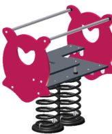 Jeux sur ressort - Petit nuage LD1IR0253 - 2 places - Tranche d'âge 1,5 ans et plus_1