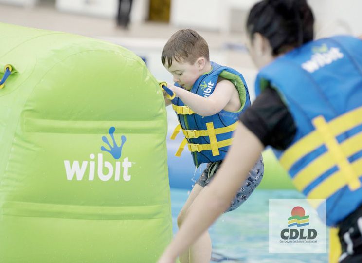 Module Cliff Wibit - Mur de grimpe aquatique gonflable 2 faces - Réf : A3430_1