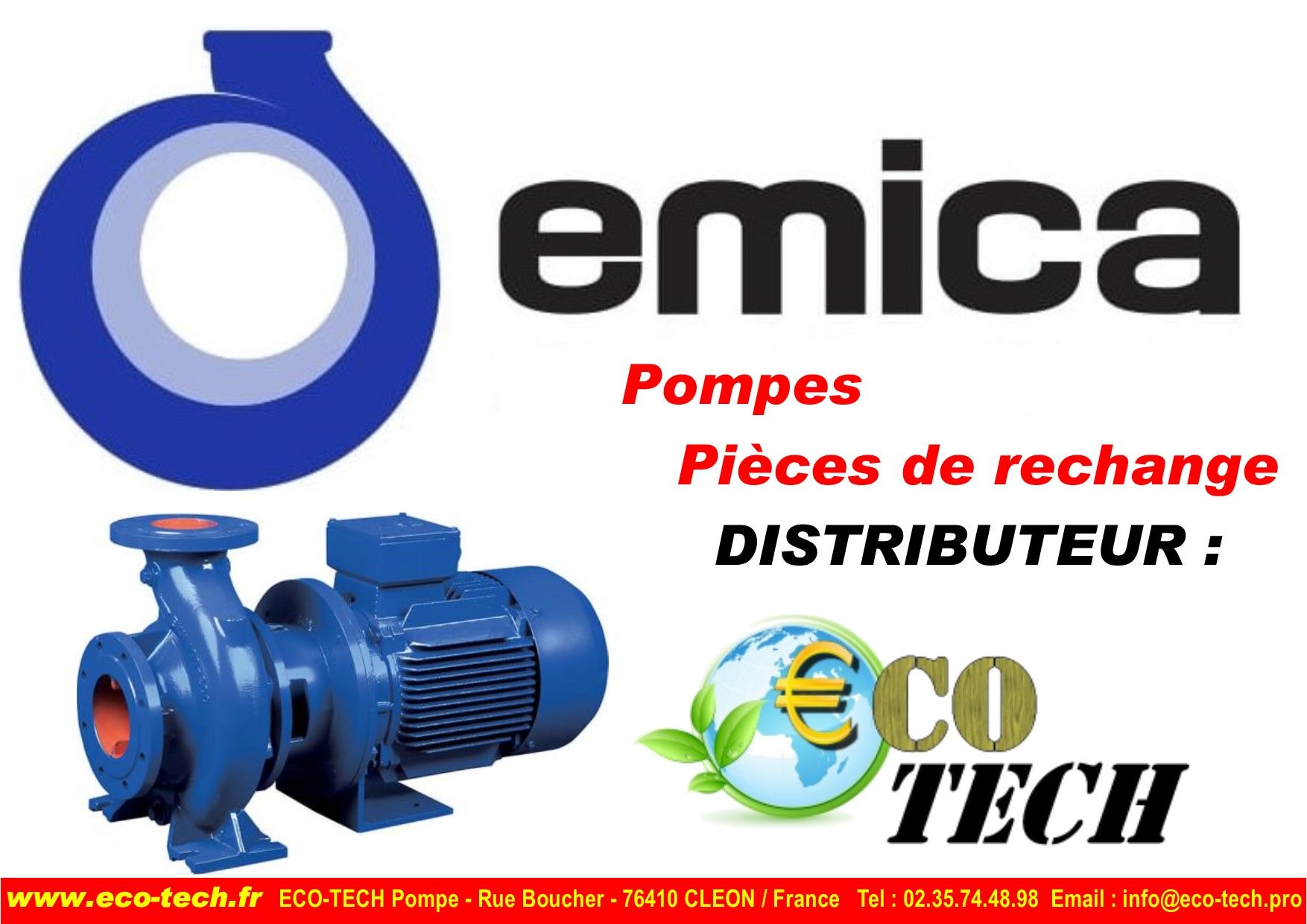 Pompe Emica Ebloc - Électropompe centrifuge monobloc OH7 - Distributeur Eco-Tech_1