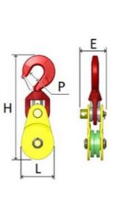 Poulie à corde ouvrante AJC - levage, traction, renvoi et Off Shore_1