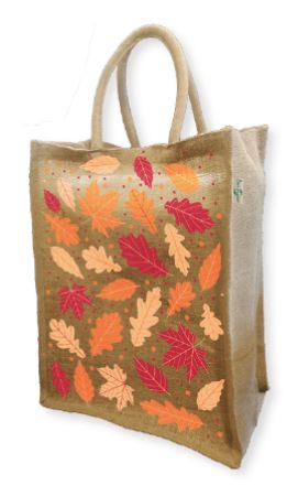 Sac réutilisable en fibre de jute naturel sans lamination - 260 g/m² - 4 Saisons - Anses rondes en coton biologique_1