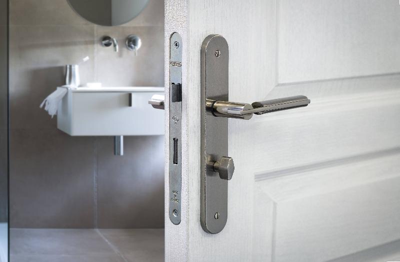 Serrure encastrable pour porte d'intérieur NF Z/BR - acier embouti - finition zinguée ou époxy noir granité - Thirard_1