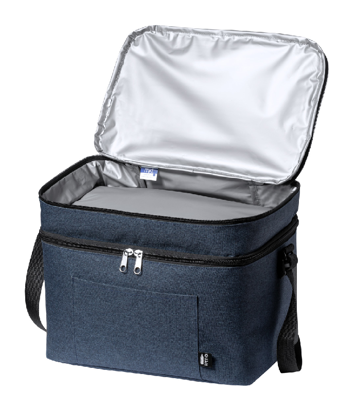 Sac isotherme RPET - polyester 600D - 2 compartiments zippés - bandoulière réglable_1