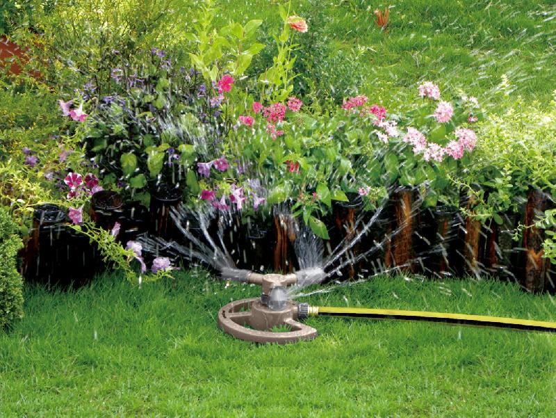 Arroseur circulaire JARDIBRIC - 3 bras orientables et réglables sur embase DG 8104_1