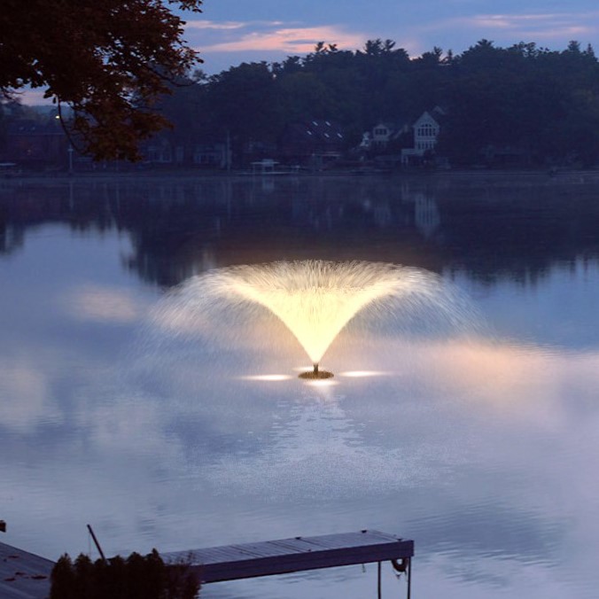 Fontaine flottante Calix - Effets variés et oxygénation pour plans d'eau_1