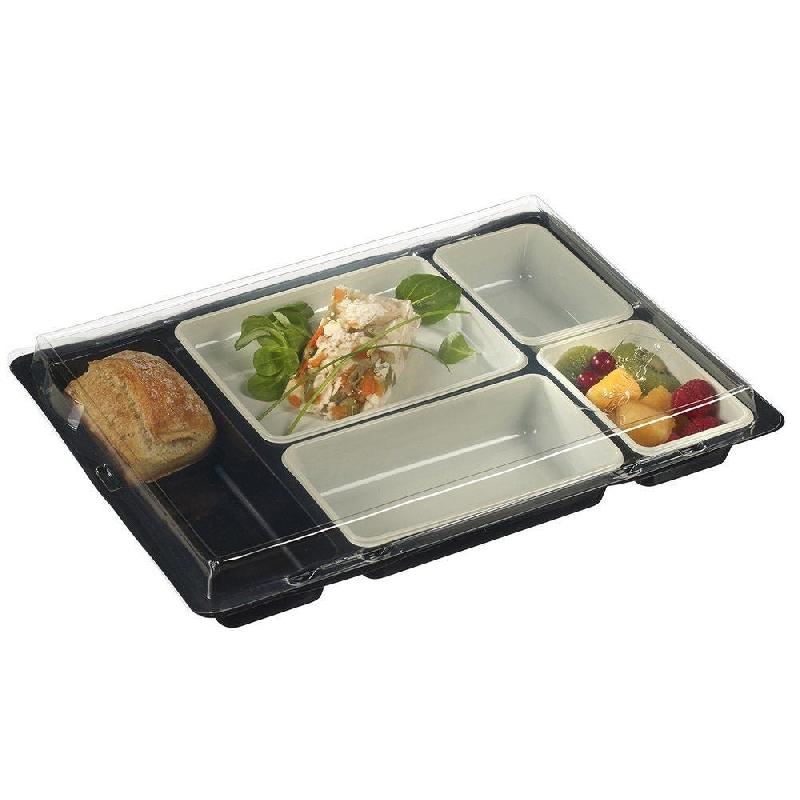 Kit plateau vision noir complet (fond+couvercle+4 raviers) par 25_1