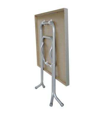 Table de terrasse pliante - imitation marbre - légère et fonctionnelle pour usage intérieur et extérieur_1