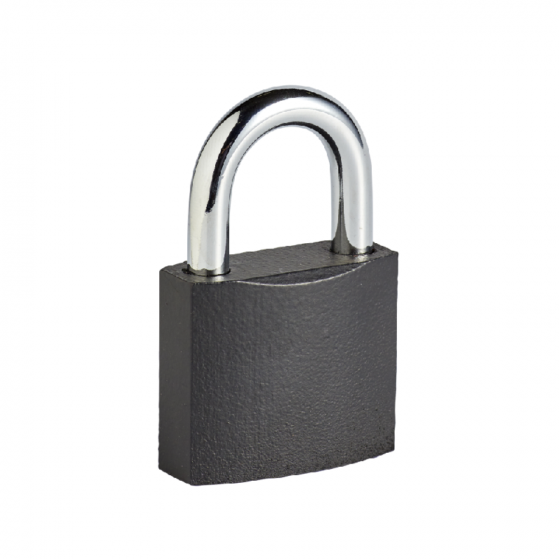 Cadenas à clé en fer - largeur 50 mm - bon niveau de sécurité - double ancrage_1