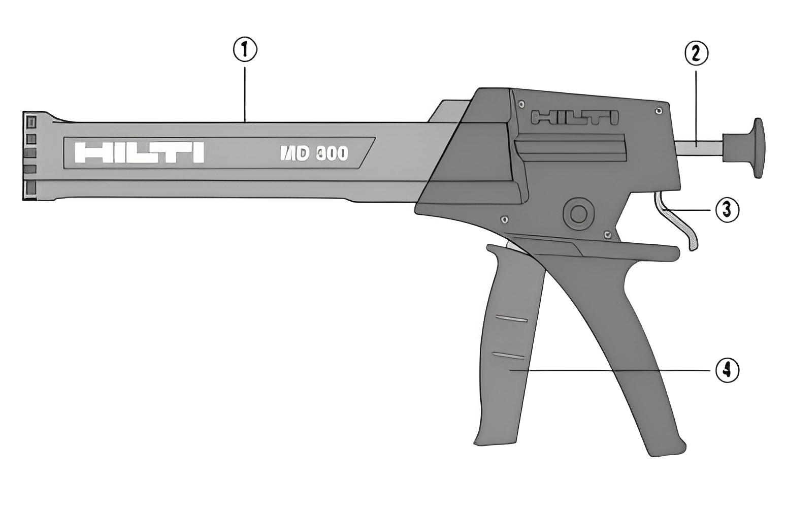 Md 300 pistolet d'injection manuelle hilti_1
