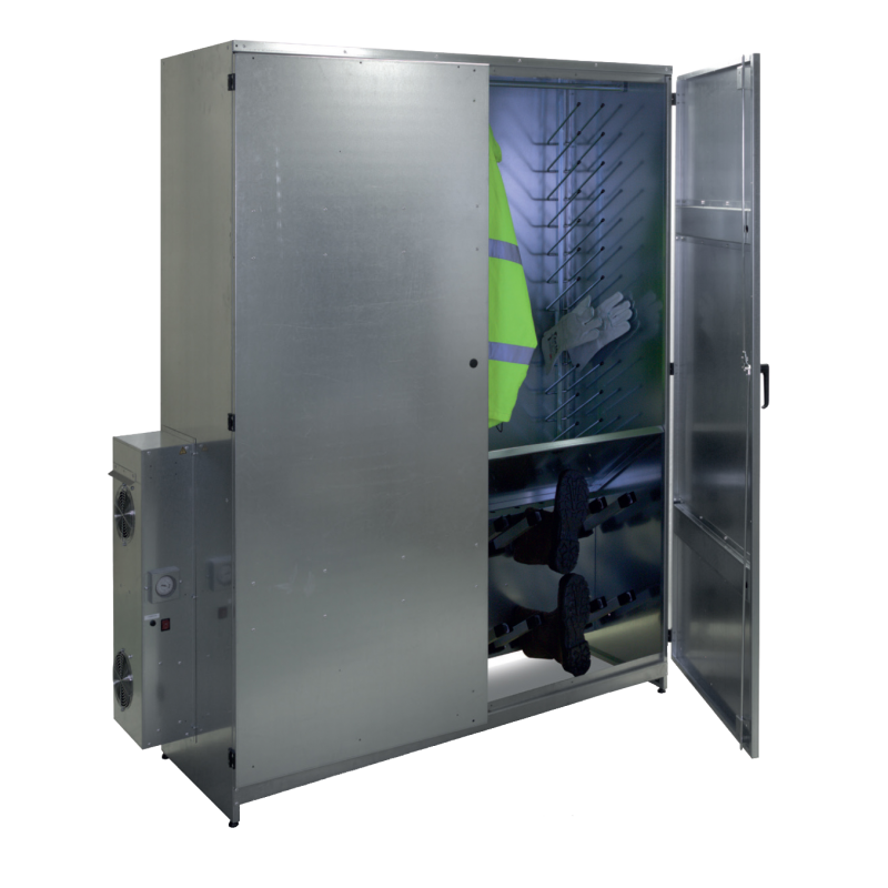 Penderie séchante - vêtements, chaussures et gants - modèles 7 à 12 personnes - acier inox ou thermolaqué_1