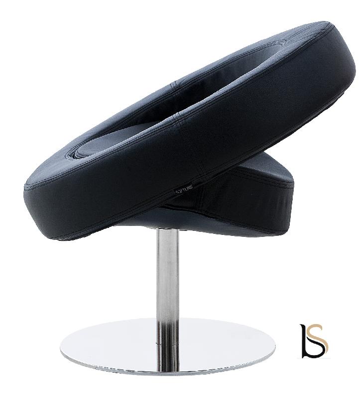 Siège Design en tissu Hello - Softline - Feld Noir 859_2