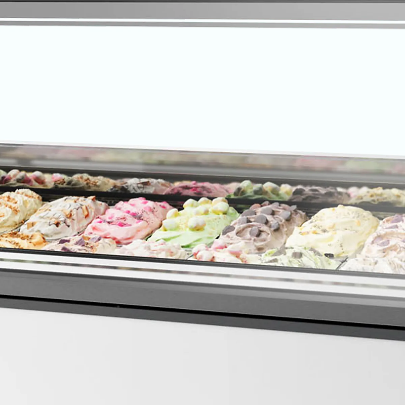 Vitrine ventilée pour glace MILLENNIUM ST20 (1080 / 201 L) Blanc TEFCOLD_1