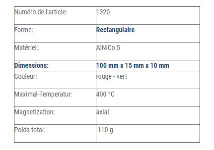 1320 - aimants permanents - magnosphere - poids total: 110 g_1