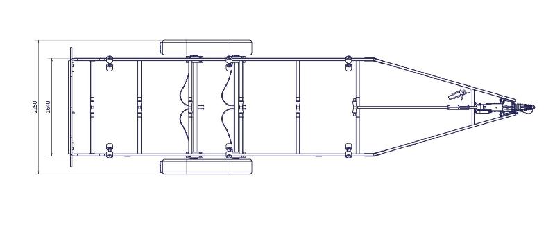 7m80-2m20 2x1800kg - 3500 kg - VLEMMIX - Remorque Porte-Bateau_1