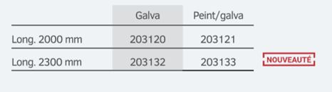 Barrière pivotante - tube vertical pour panneau de signalisation - acier galvanisé ou peint - 2000 à 2300 mm_1