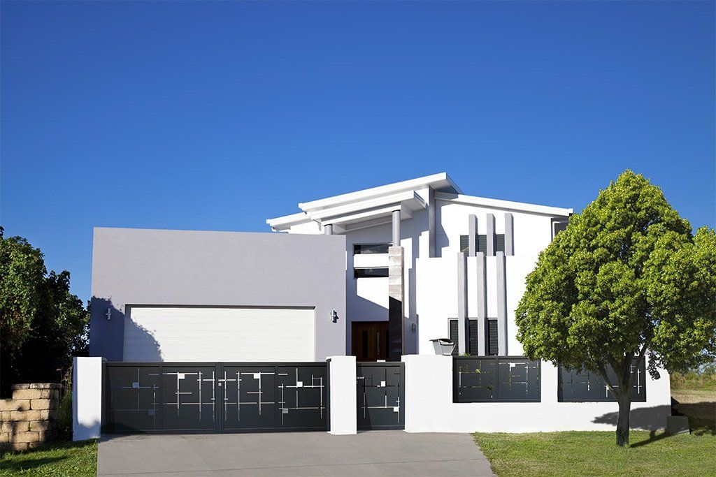 Equation - clôture en aluminium ajourée Mondrian - thermolaquage Qualicoat - garantie 10 ans_1