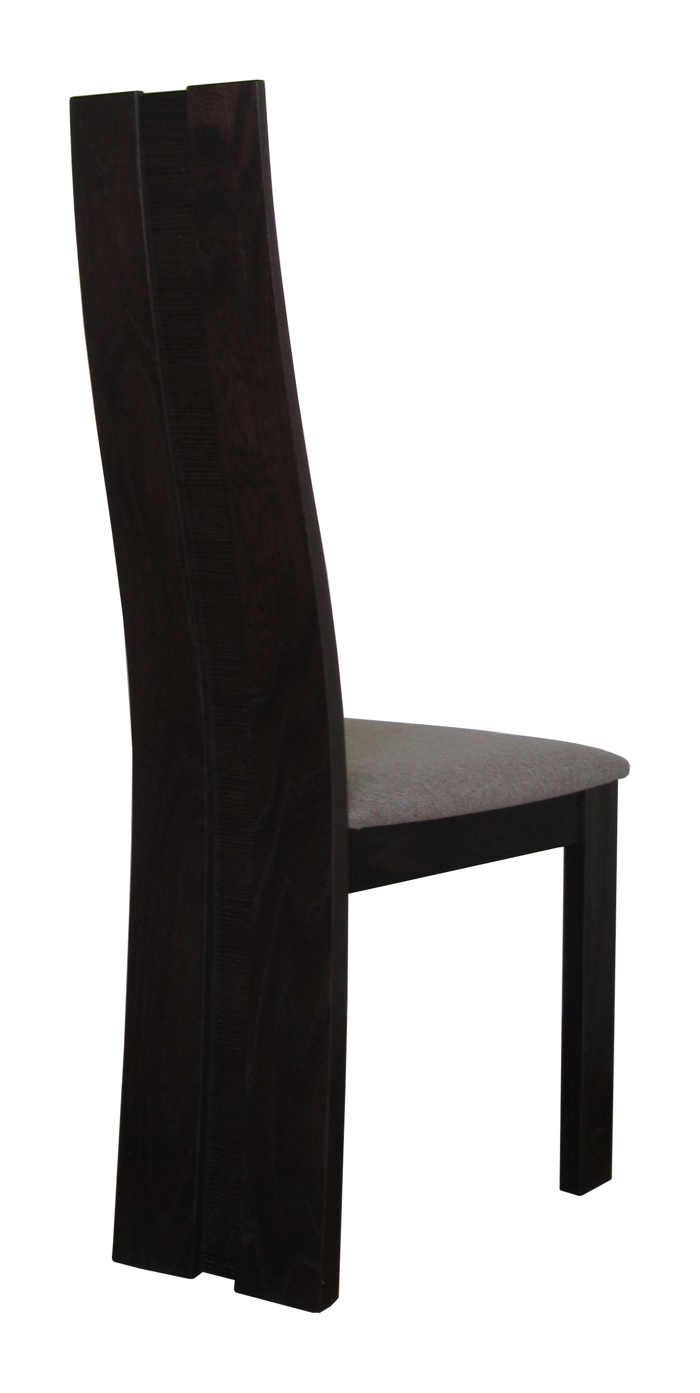 Lot de 2 chaises Soana en orme rouge - bois massif - assise garnie en tissu brun_1