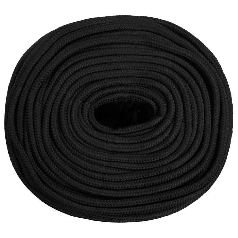 Vidaxl corde de bateau noir complet 10 mm 500 m polypropylène 152510_1