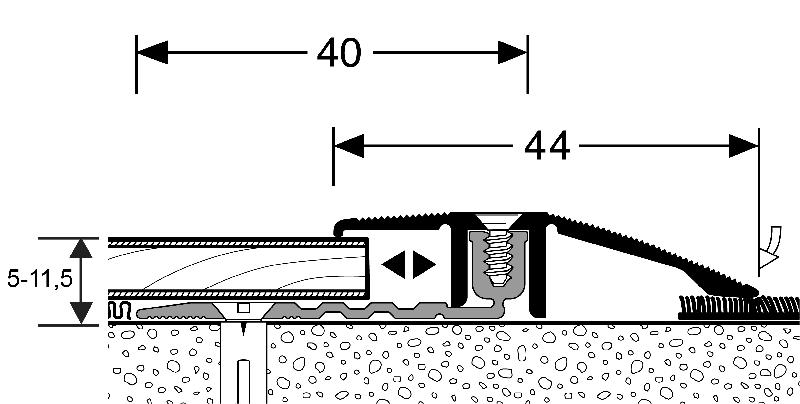 Dénivelé PPS AS - Système de barres en PVC - Marque Romus_1
