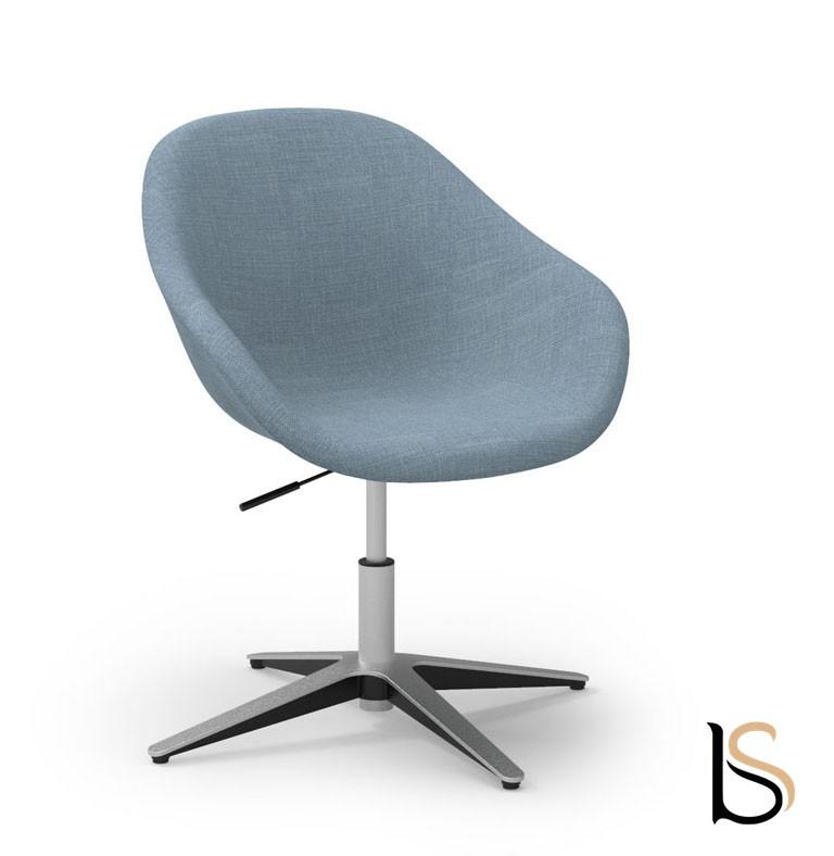 Fauteuil de réunion Tilos - Mobel linea. - Cerise_1