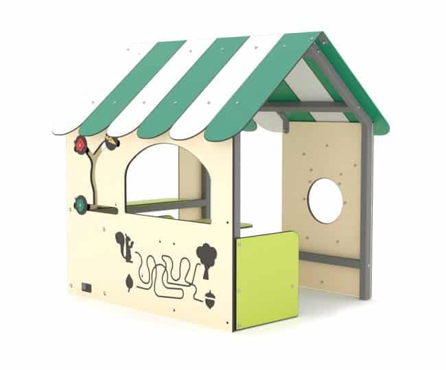 Maisonnette carotte - LD1VC2000 - Cabane de jeu pour enfants en inox et HPL - Capacité 12 personnes_1