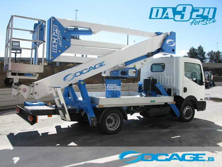 Camion nacelle DA324 - hauteur de travail 24 m - charge utile 225 kg - nacelle articulée hydraulique_1