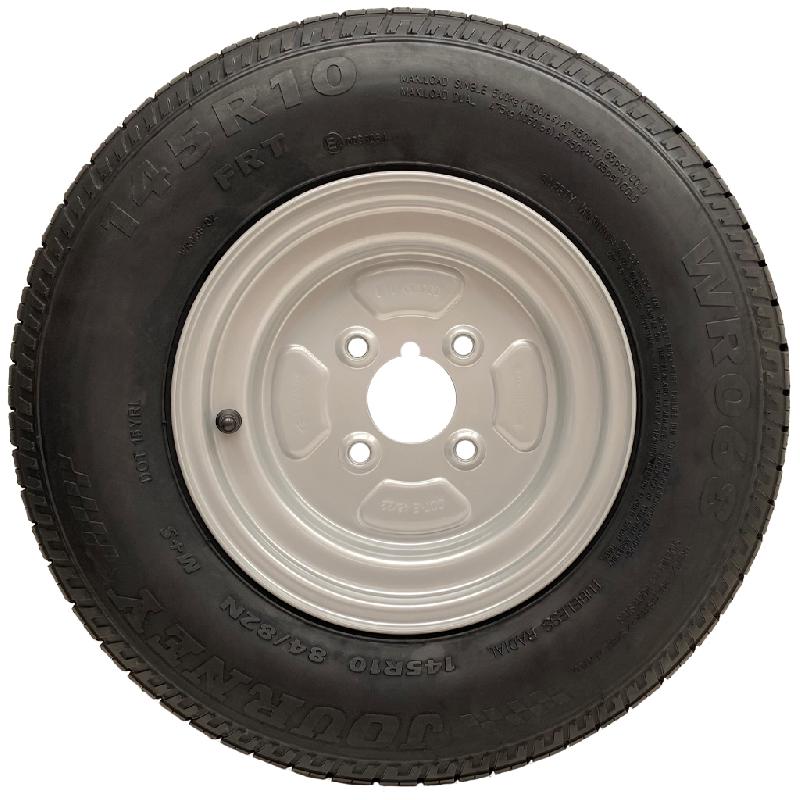 145R10 Ensemble roue et pneu de remorque 4 crampons 4